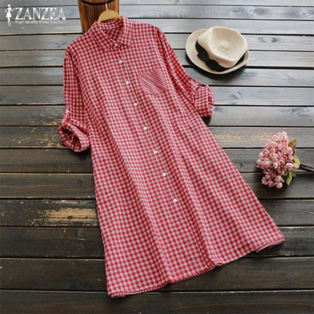 Red Plaid dress